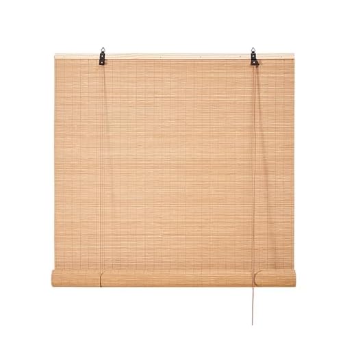 Persianas Enrollables Exterior Bambu Personalizadas, Cortina Exterior Bambu para Patio O Porche, Sala De Estar, Jardín, Terraza, Persianas Tejidas, Fáciles De Instalar 50-160cm de Ancho