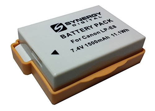 Synergy Digital Camera Battery, Works With Canon Eos Rebel T3I Digital Camera, (Li-Ion, 7.4V, 1500 Mah) Ultra Hi-Capacity, Compatible With Canon Lp-E8 Battery #TOP7