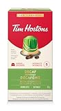 Tim Hortons Decaf Espresso Capsules, Nespresso Original Line Compatible Capsules, 10 Count