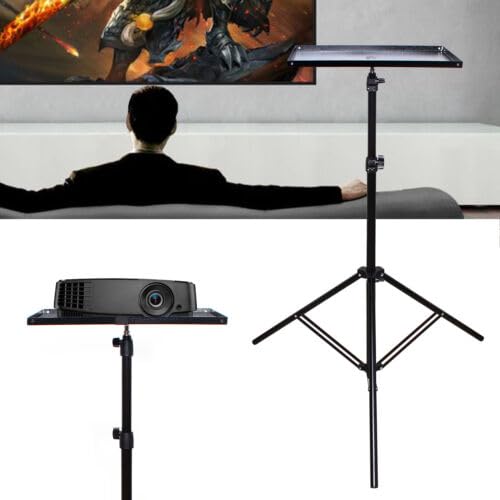 Soporte universal para proyector, altura ajustable, capacidad de carga máxima de 5 kg, soporte para ordenador portátil, estante, soporte para trípode