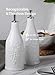 HOMBENE Ceramic Oil & Vinegar Dispenser Set, 12 oz/350ml, 2 Pack, Dripless Spout, Porcelain, Reusable, Cooking