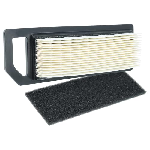 vhbw 1x filtro de aire, 1x prefiltro reemplaza Kawasaki 11029-7021, 11029-7016 para motor cortacésped