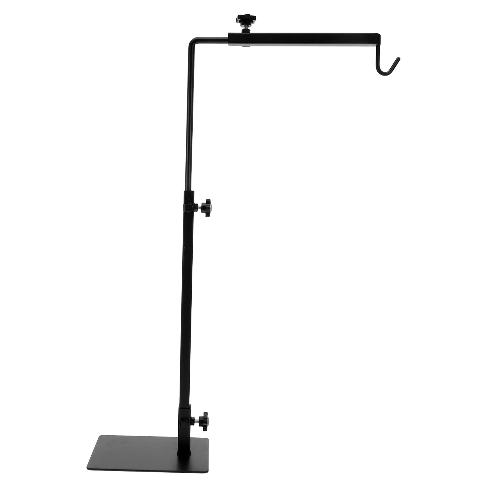 STOBAZA Supporto Lampada Facile Installazione in Metallo Nero per Rettili Regolabile in Altezza Stand per Lampada Riscaldante per Terrari e Vari Sistemi di Riscaldamento