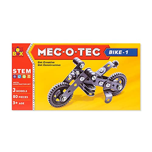 Image of TOYZTREND MEC - O - Tec Bike 1 Metal Construction Toy, Building Blocks, Educational Toys for 6+ yrs Boys and Girls, Multicolor