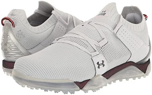 Under Armour Men's HOVR Tour Spikeless Cleat Golf Shoe, (102) Halo Gray/After Burn/Black, 12 Wide | Image 6