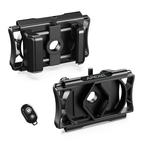 Domary APL-F002X Adaptateur de Téléphone pour Télescope Support de Téléphone Rotatif pour Microscope Monoculaire Adaptateur Digiscopie Smartphone Photo...