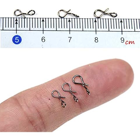 GREATFISHING 150pc Fly Fishing Snaps Stainless Steel Quick Change, Fast Easy Fly Hook Snap, 3 Size Combo Hook Snaps Cover