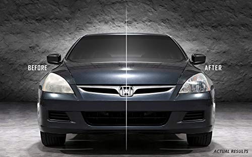 CERAKOTE Ceramic Headlight Restoration Kit – 3 Easy Steps - No Power Tools Required – Brings Headlights Back to Like New Condition - Guaranteed to Last As Long As You Own Your Vehicle