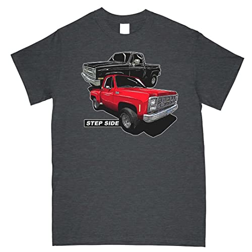 Square Body Squarebody Step-Side Truck T-Shirt Black Heather