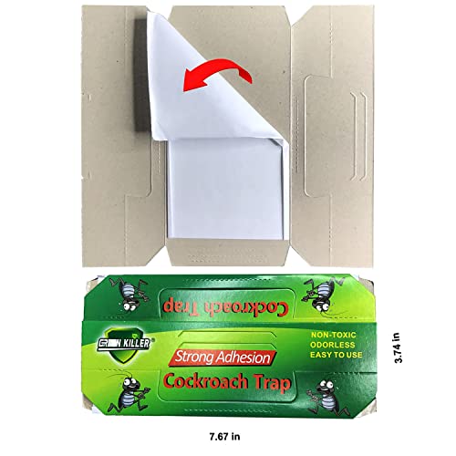 Cockroach Trap Roach Killer Indoor Home Non-Toxic Sticky Bug Glue Trap for Roach, Ants, Spiders, Bugs, Beetles, Crickets (10 Pack)
