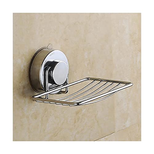 UUNVTOSU Jabonera súper potente con ventosa de acero inoxidable montada en la pared, soporte de esponja para baño, accesorios de cocina