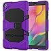 Price comparison product image TECHGEAR G-SHOCK Case Fits New Samsung Galaxy Tab A 10.1" 2019 (SM-T510 / SM-T515) Tough Rugged HEAVY DUTY Armour Shockproof Survival Case with Stand - Kids Schools Builders Workman Case - PURPLE