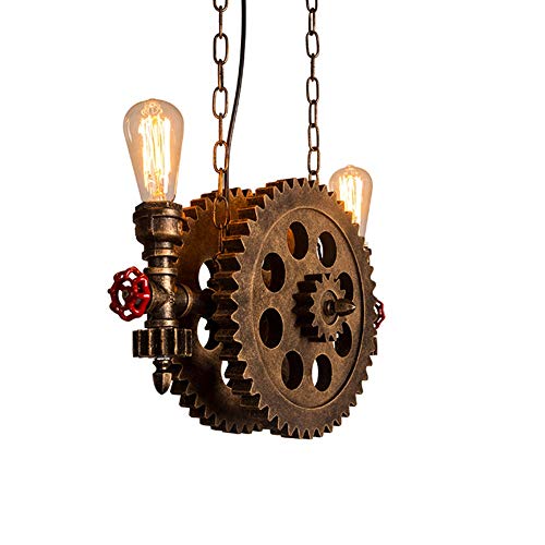 Rust fer antique plafonnier résistant pour éclairage salle café
