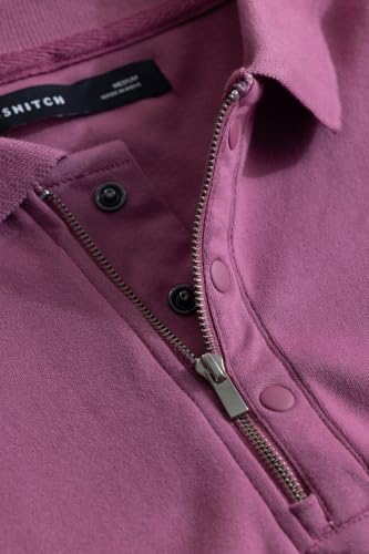 Image of SNITCH Men Polo T-Shirt | Slim Fit Design with Plain Pattern & Polo Collar | 100% Cotton Fabric for Casual Wear, College Wear & Street Style
