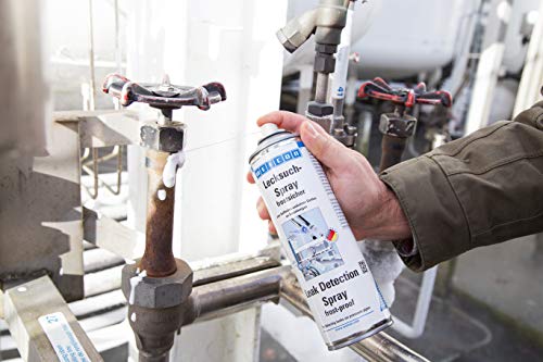 WEICON Lecksuch-Spray frostsicher | 400 ml | leichtes Auffinden von Undichtigkeiten an Druckleitungen | Sauerstoff Co2 | schaumbildend | nicht brennbar