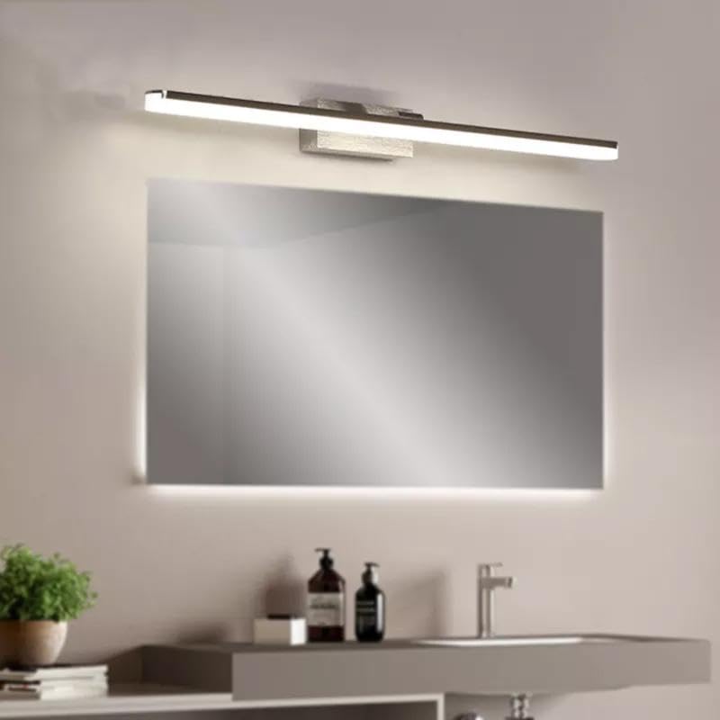 Silamp - Aplique de pared para cuarto de baño blanco, 6 W, IP44, 6000 K, 8000 K, color blanco frío