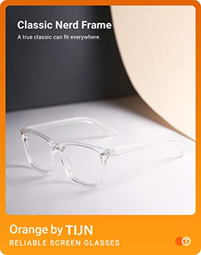 Tijn Unisex Stylish Square Non-Prescription Eyeglasses Glasses Clear Lens Women Men Eyewear #TOP2