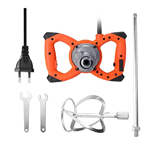 Mezclador de grado Industrial de 2300W, 6 engranajes, velocidad ajustable, pintura, cemento, yeso, mortero, recubrimiento, mezclador, masilla, polvo, máquina mezcladora para profesionales y aficionado