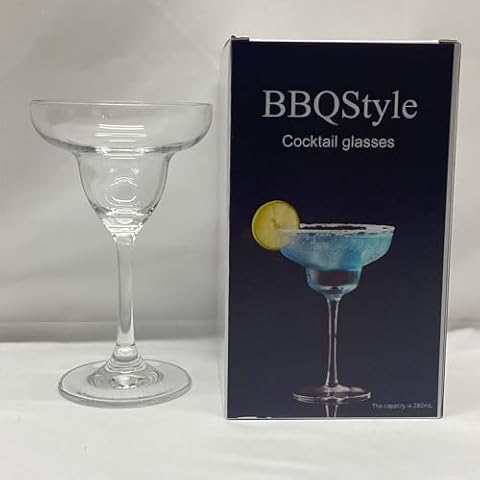 BBQStyle. Cocktail Glasses,Glasses, Crystal Clear of Glasses, Elegant Glassware for Cocktails. Cover