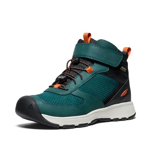KEEN Unisex-Child Skua Mid Waterproof Hiking Boots, Ponderosa...
