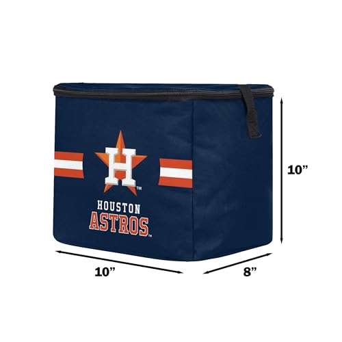 Image of FOCO MLB Officially Licensed Primary Logo Team Stripe 6 or 12 Pack Soft Insulated Game Day Baseball Lunch Tote Cooler