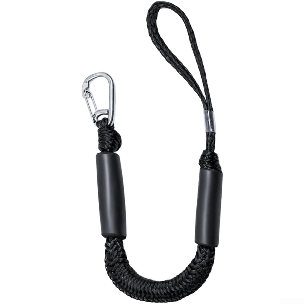 Corde d'amarrage élastique avec Fermeture en Acier Inoxydable, Corde Flottante Extensible pour Bateau, canoë, Ski