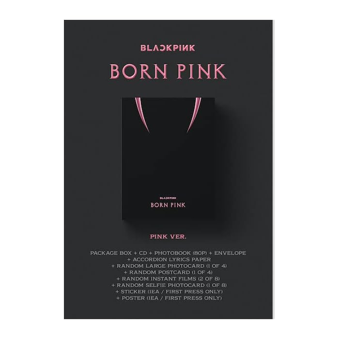 Blackpink 2e vinyle LP Born Pink Édition limitée / Tout neuf, non