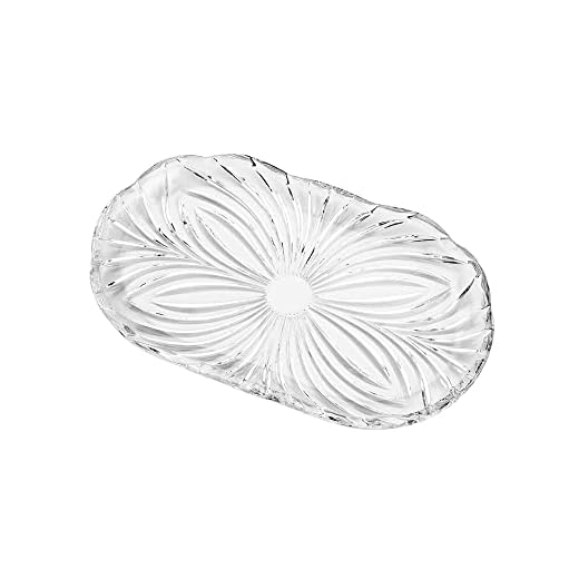 LYOR - Bandeja de Cristal Alberta 23,8cm x 14cm