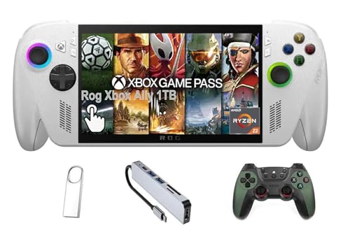 Image of ASUS ROG Xbox Ally 7 inch FHD Gaming Handheld Console, 120Hz IPS LED Touch Screen, AMD Ryzen Z2 A Processor, 16GB with 2TB SSD, Windows 11, with GSF 3-in-1 Kit