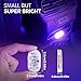 4Pcs Car LED Lights Interior Wireless, 7 Colors Interior Car Lights with 6 Bright LED Lamp Beads, Portable USB Rechargeable Car Interior Led Night Light for Car Decor