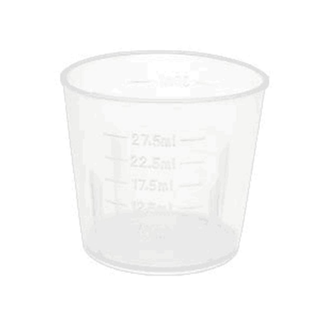 Othmro 20Pcs 30ml Plastic Graduated Cups Measuring Cup PP Plastic Graduated Beaker Clear Scale Cups Liquid Measuring Mixing Cups Graduated Plastic Measuring Cups for Lab Kitchen Liquids Transparent