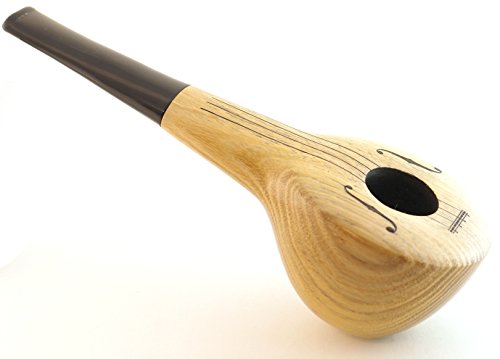Mr. Brog Tobacco Pipe - Model No: 308 Madoline - Natural Grain - Hand Made from Top Quality Ash Woodblock - Thumbnail 2