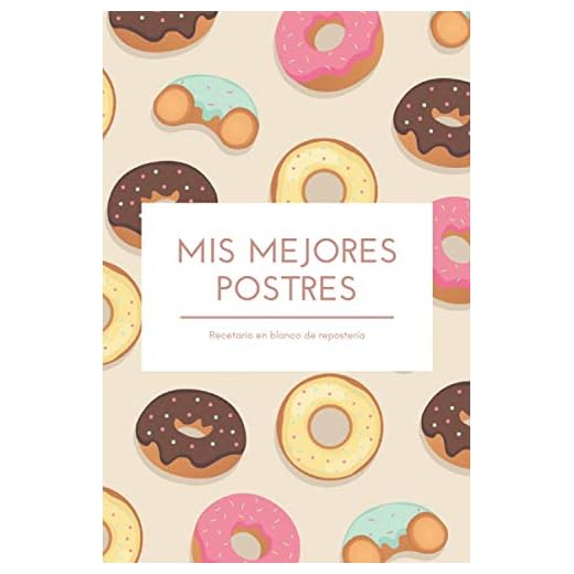 Recetario en blanco de repostería: Libro de recetas para escribir | Recetario de cocina en blanco | 120 páginas con tus mejores postres