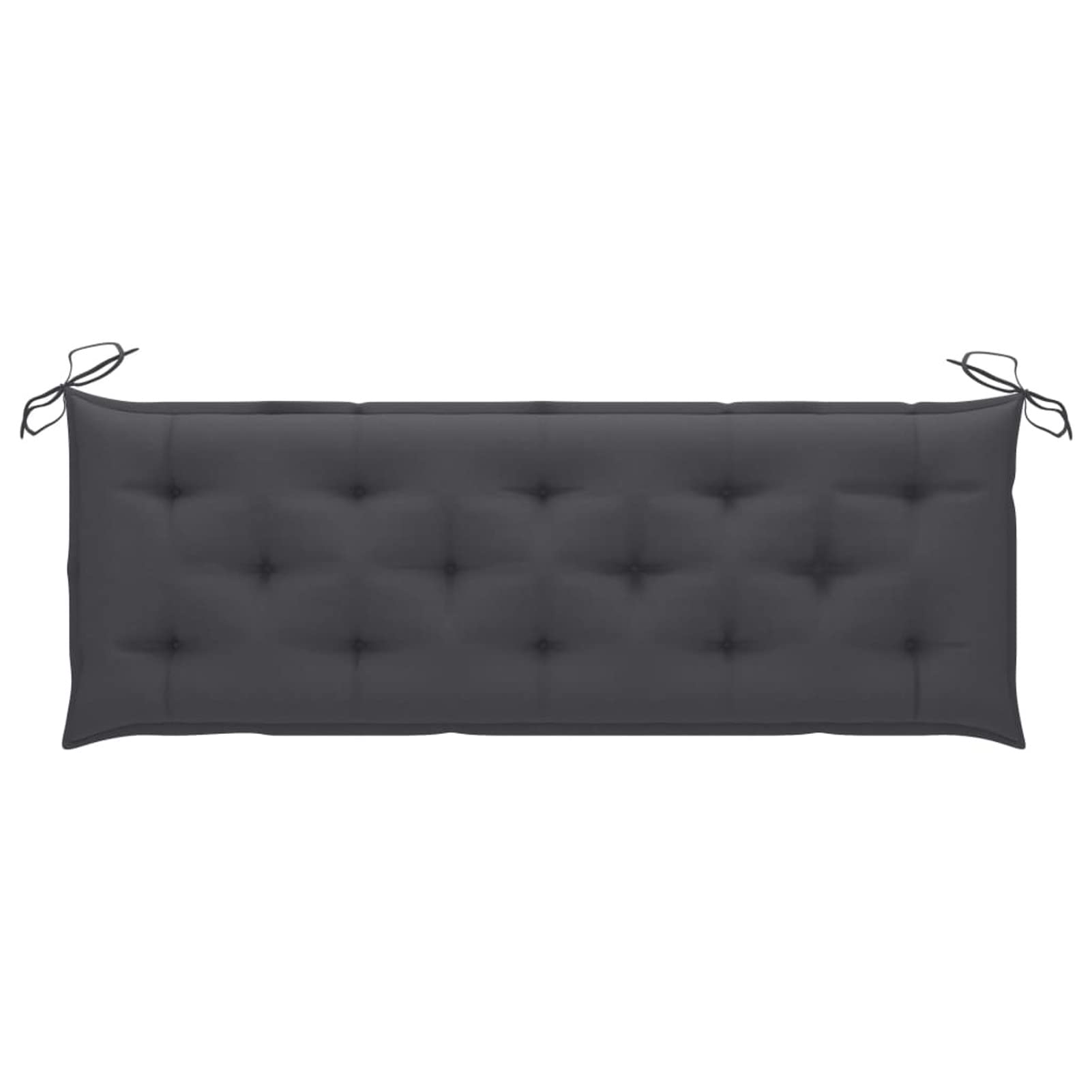 Cuscino per altalena Hollywood, cuscino per panca da giardino, cuscino per panchina, cuscino per sedia a dondolo da giardino, 150 cm, in tessuto antracite