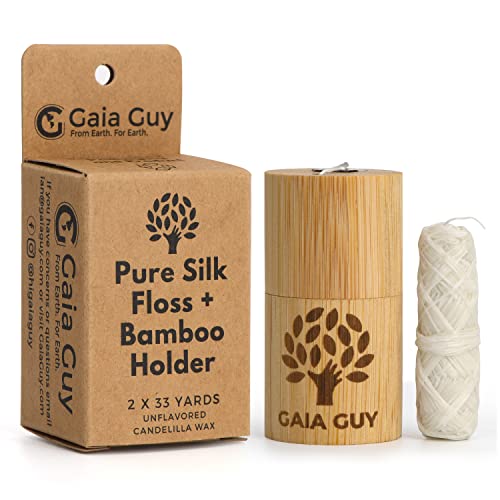 Gaia Guy Natural Silk Dental Floss with Refill