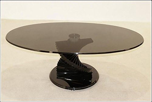 Midas Quality Black Cordoba Coffee Table Glass Finish