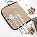 BESPORTBLE Roll Pouch Camping Tableware Outdoor Cutlery Set Mess Kit for Outdoor Office