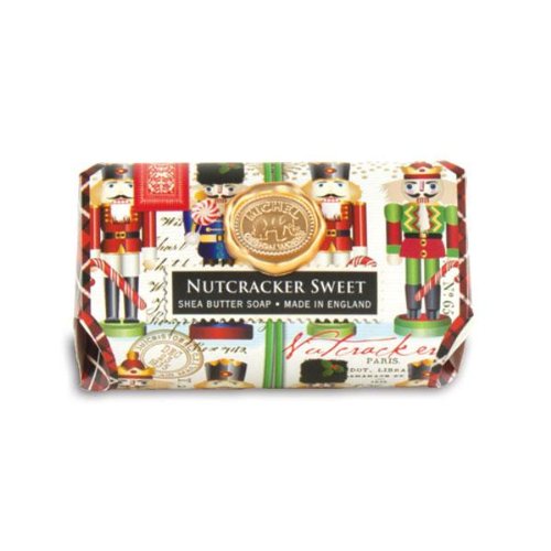 Michel Design Works Oversized Triple Milled Bath Soap Bar, Large, Nutcracker Sweet, 8.7 Ounce