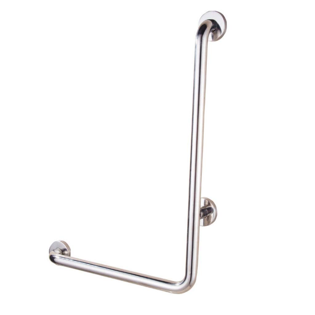 Fkxsxaz Bathroom Grab Bars Bath Grab Bar With,Stainless Steel L Type Right Angle Shower Disabled Elderly Injury Housewares Accessibility Safety Handle (Size : A)