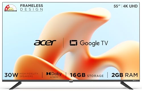 acer 139 cm (55 inches) G Plus Series 4K Ultra HD LED Smart Google TV...