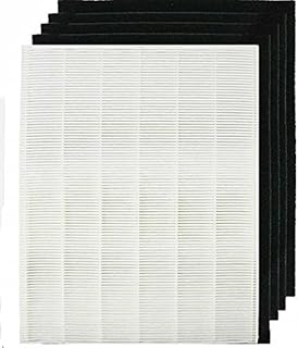 Replacement 1 HEPA Filter and 4 Carbon Pre-Filters Compatible with Fellowes HF-300 fits Fellowes AP300PH HF300 AeraMax 290 300 DX95 Model…