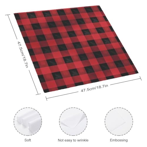 Servilletas de Tela Cuadradas de Poliester Floral 2 PCS miniatura 2
