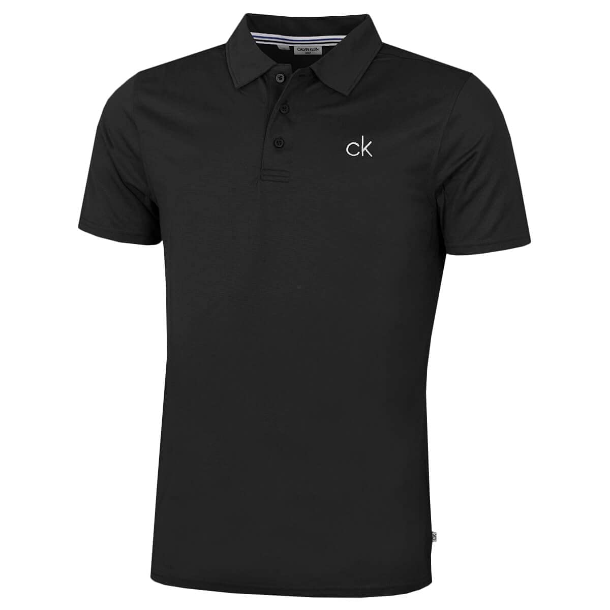 Calvin Klein Men's Black Central Eco Polo Shirt - Xxxxl