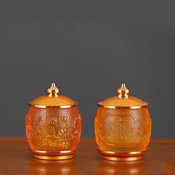 お供え物の器 Amazon.com: 佛具Buddha Utensil 用品大全琉璃供具供佛家用套装