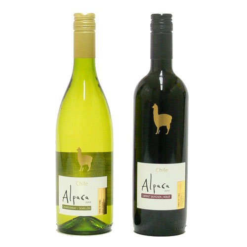『アルパカ』 サンタヘレナ チリ産 紅白ワインセット 750ml×2本