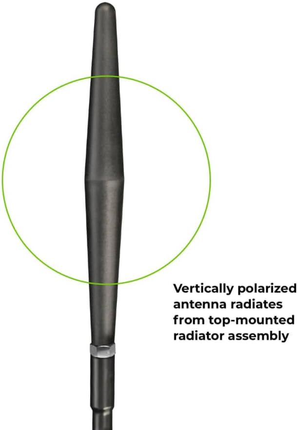 Bolton Blade New 5G Vehicular Cellular Antenna | All Vehicle, Trucks, Offroad, OTR | 600-3750 MHz | 5G 4G LTE | Ultra-Wideband| 4.4dBi Gain | Most Powerful OTR Antenna | Made in USA | Trunk Lip Mount