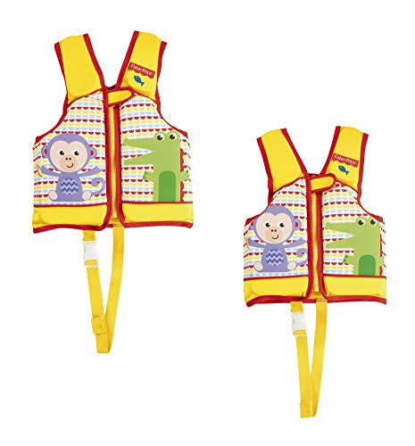 Bestway Fisher-Price 93521, Chaleco de natación con cubierta textil, tallas colores modelos surtido