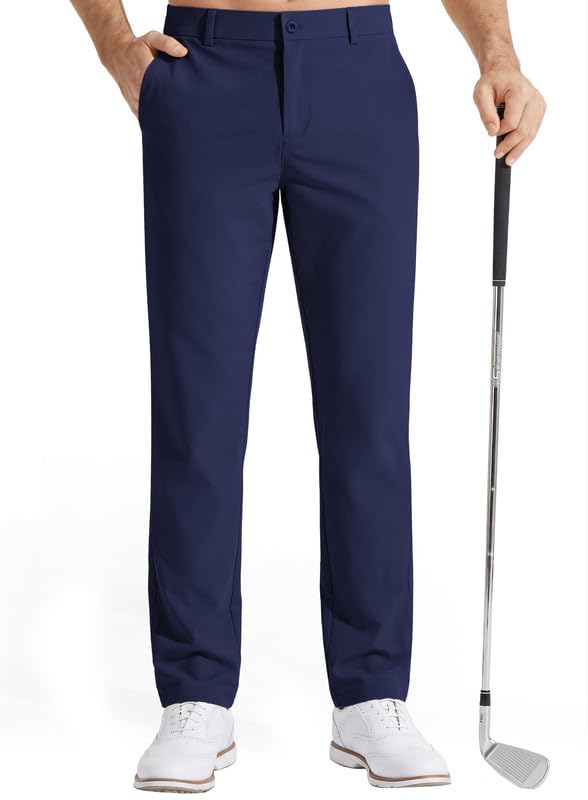 MAGE MALE Mens Golf Pants 30"/32"/34" Stretch Quick Dry Lightweight Trousers