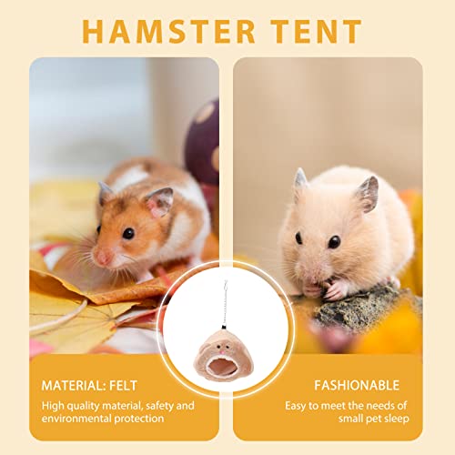 POPETPOP Warm Hamster House Bed Cartoon Sleeping Bed Plush Hammock for Syrian Hamster Dwarf Hamster Gerbil Hedgehog Ferret Chinchilla - Image 7