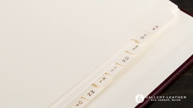 Amazon.com : Gallery Leather Large Address Book with Alphabetical